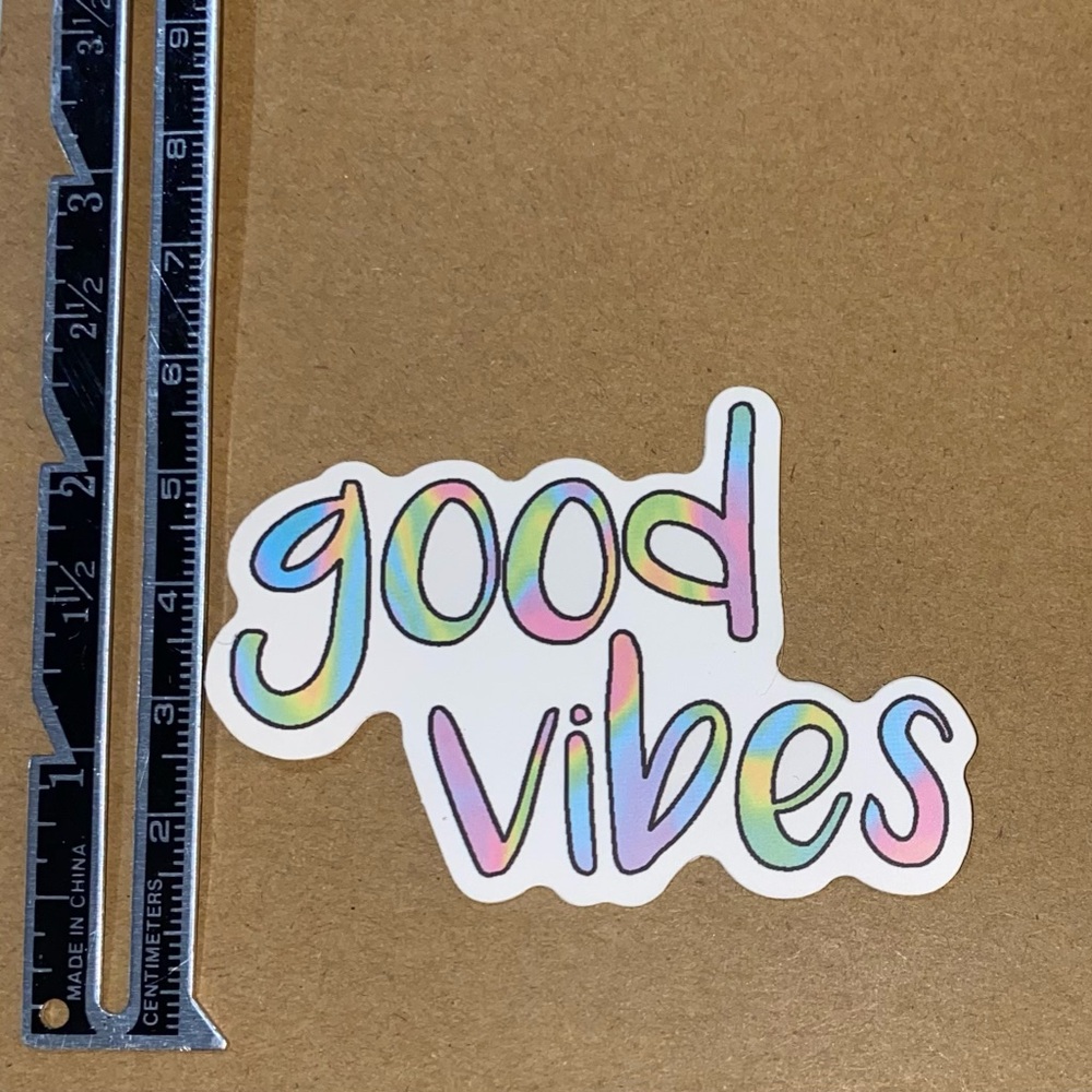 🌈20/$5🌈 Good Vibes Sticker - Picture 2 of 3